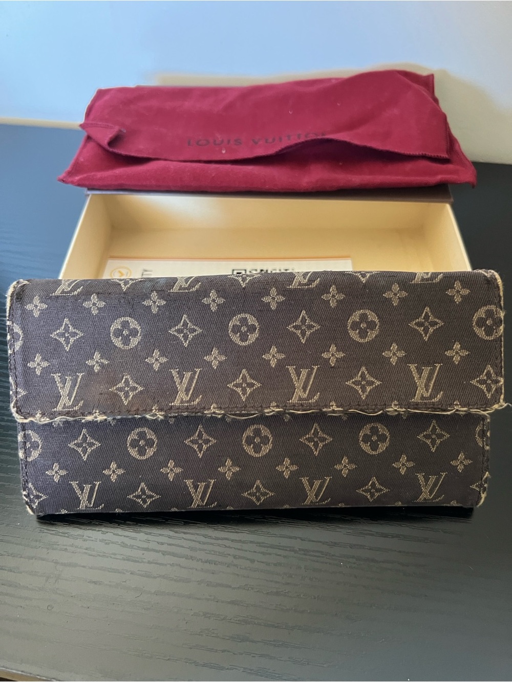 Louis Vuitton Brown Monogram Canvas Long Wallet